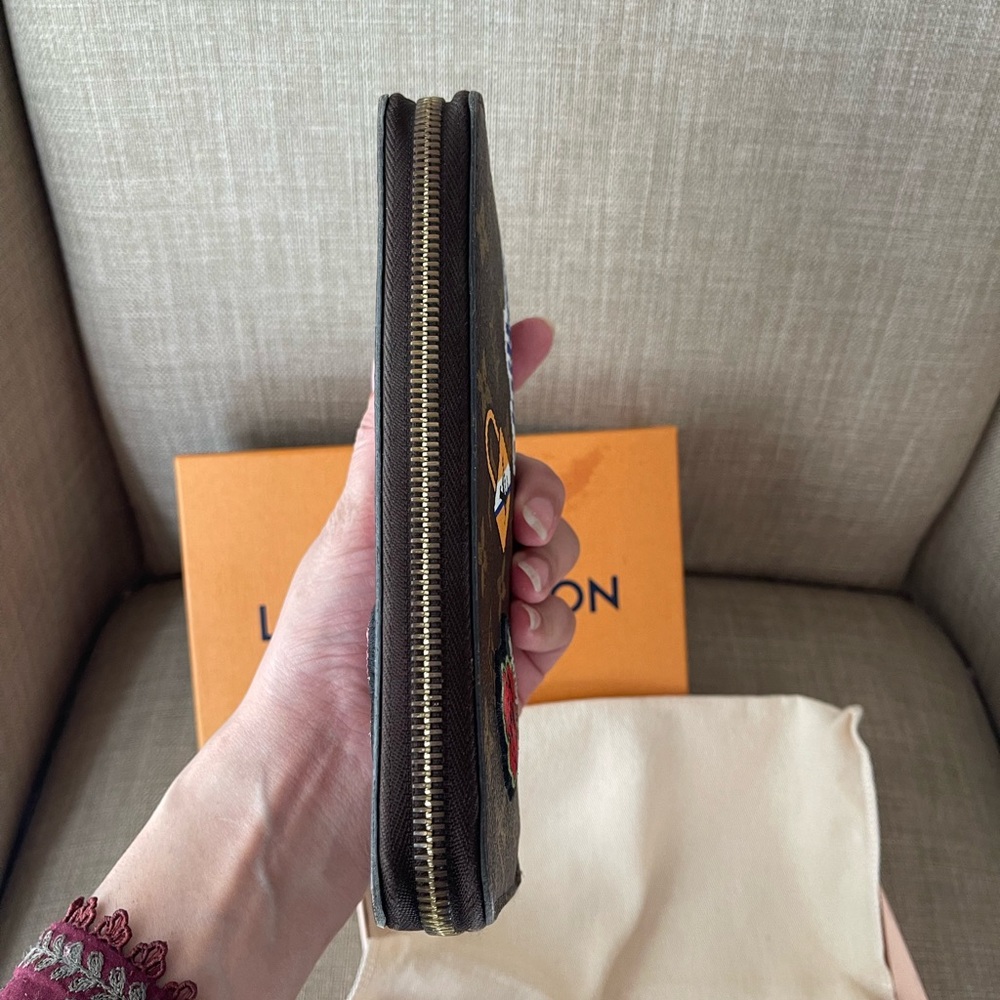 Authentic LOUIS VUITTON Monogram Printed Zippy Zip Around Long Wallet CA3178 - Picture 5 of 16